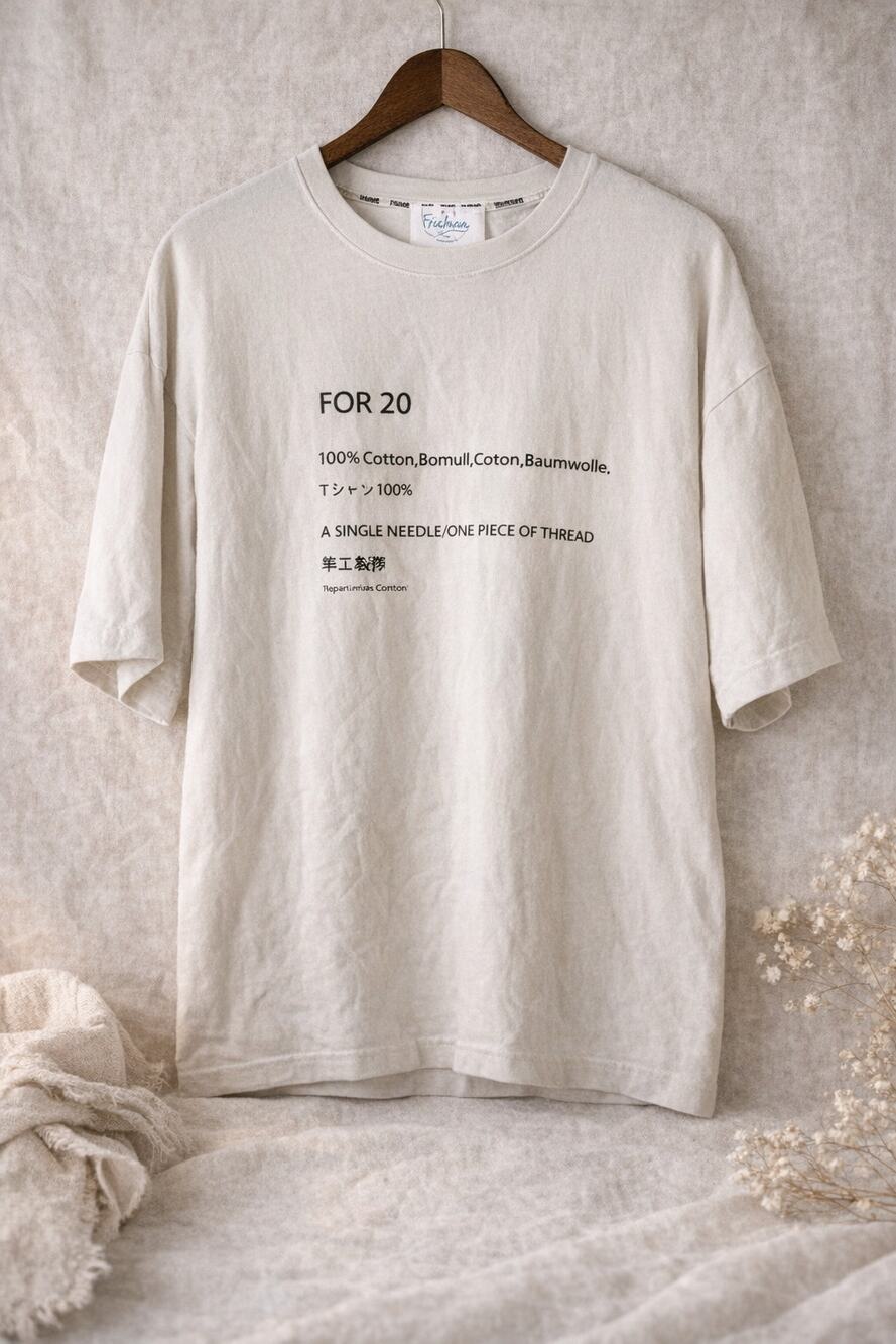 Fishing For 20 Graphic T Shirt Cotton Minimalist Text Tee White Mens Large